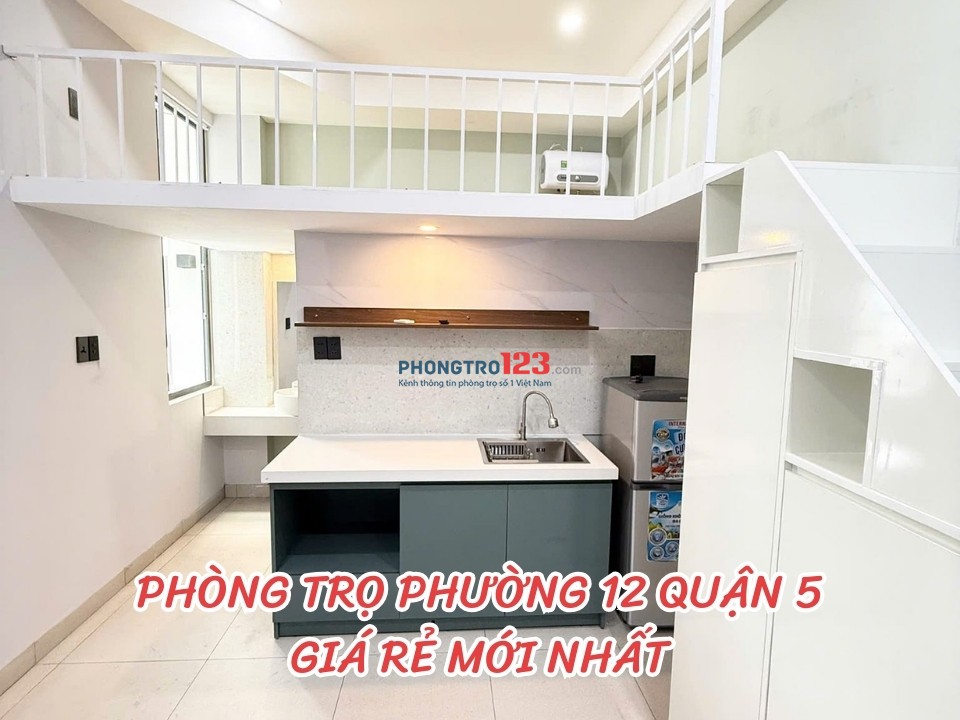 Cho thuê phòng trọ phường 12, Quận 5