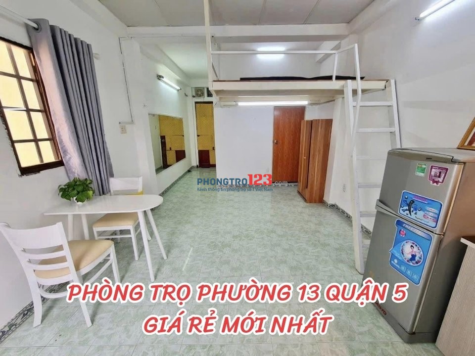 Cho thuê phòng trọ phường 13, Quận 5