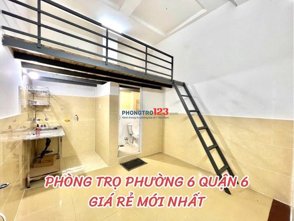 Cho thuê phòng trọ phường 6, Quận 6