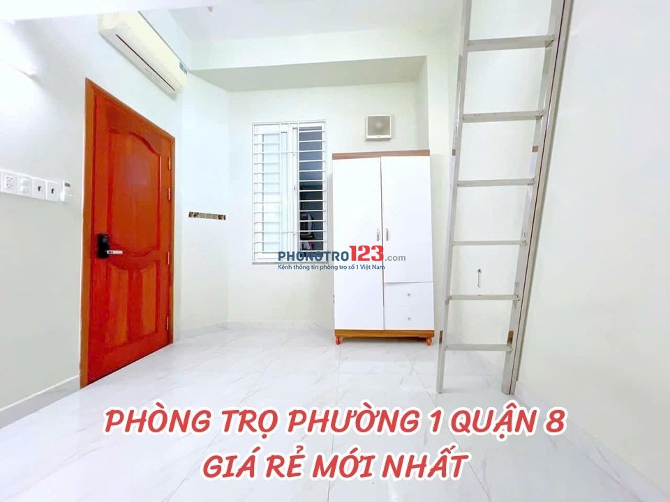 Cho thuê phòng trọ phường 1, Quận 8