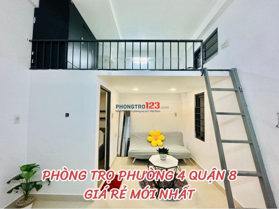 Cho thuê phòng trọ phường 4, Quận 8