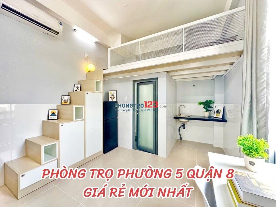 Cho thuê phòng trọ phường 5, Quận 8