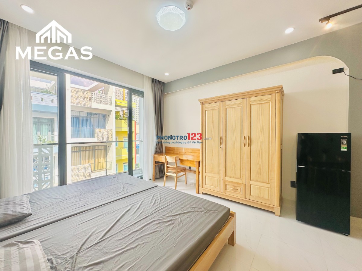 Căn Hộ 1PN Mới Xây Có ban công rộng, Full nội thất - 35m2 - Có máy giặt riêng