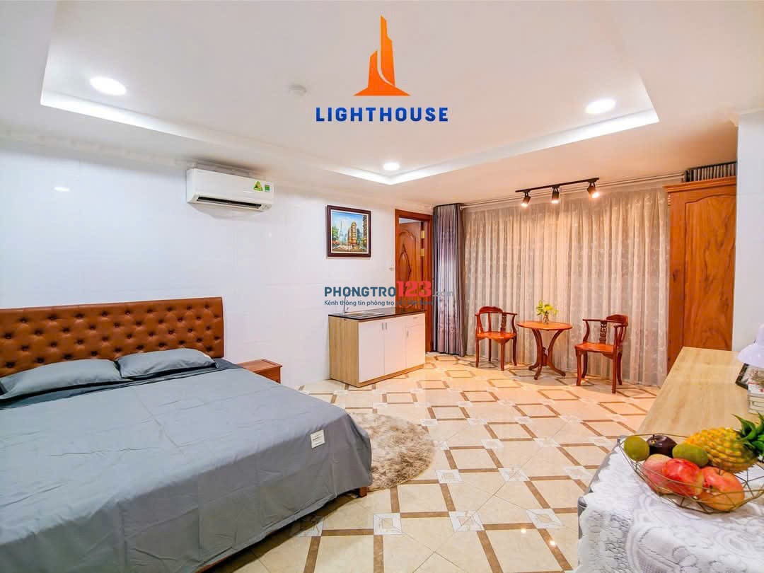 Cho thuê phòng studio cửa sổ lớn thoáng tại quận 10 nhà có thang máy 28m2