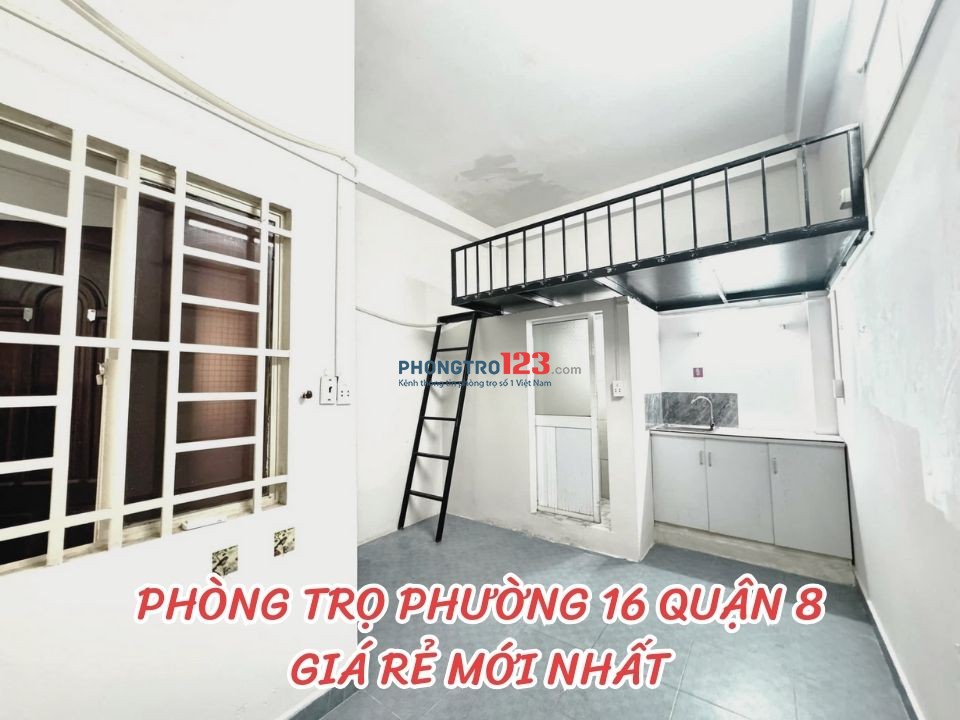 Cho thuê phòng trọ phường 16, Quận 8