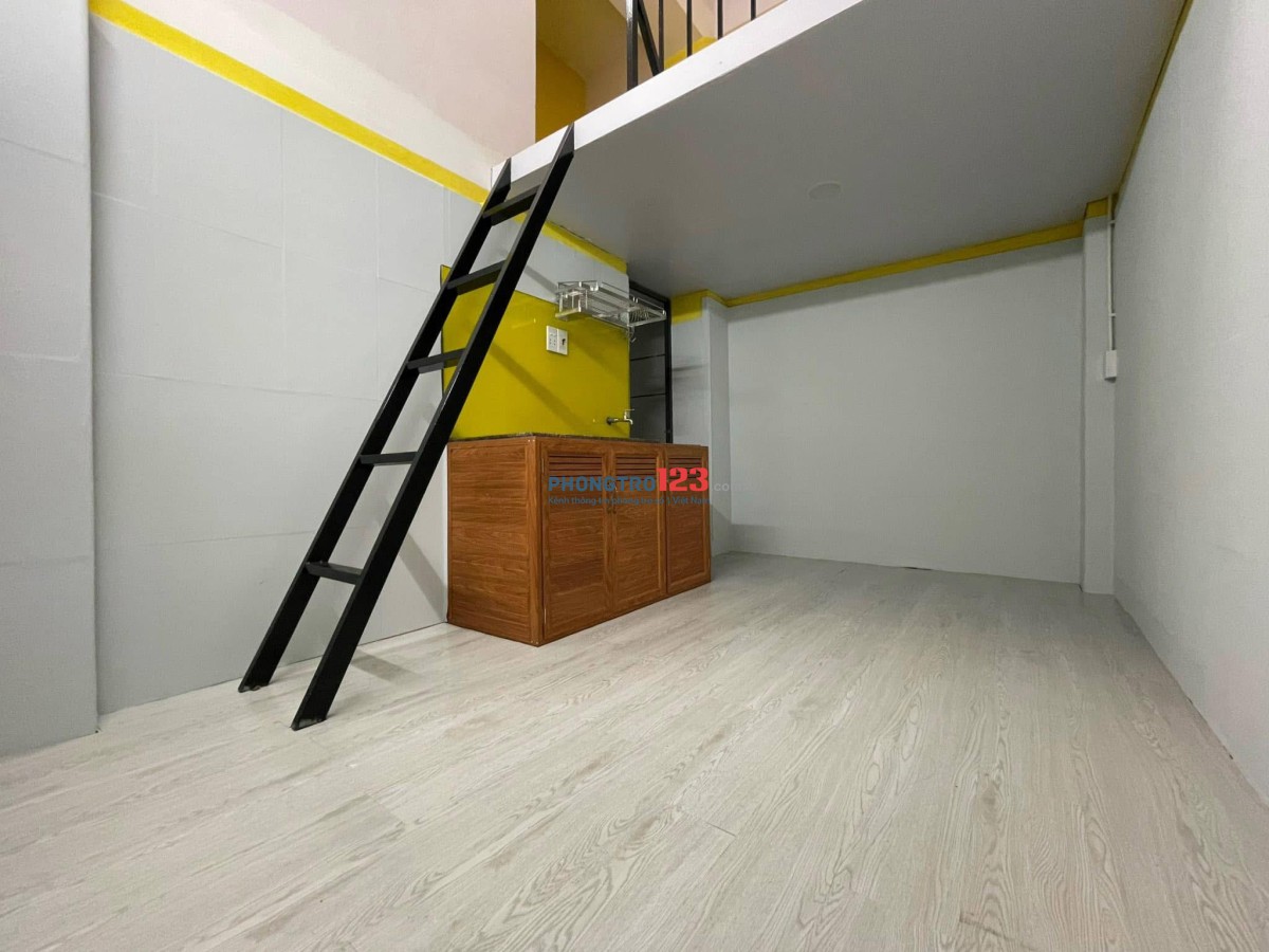 PHÒNG GÁC CAO 2M THANG MÁY HẦM XE NGAY CV GIA ĐỊNH GẦN SÂN BAY TIỆN NGHI GIÁ RẺ