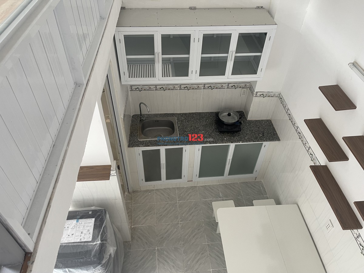 Phòng trọ mới, full nội thất, hẻm xe hơi