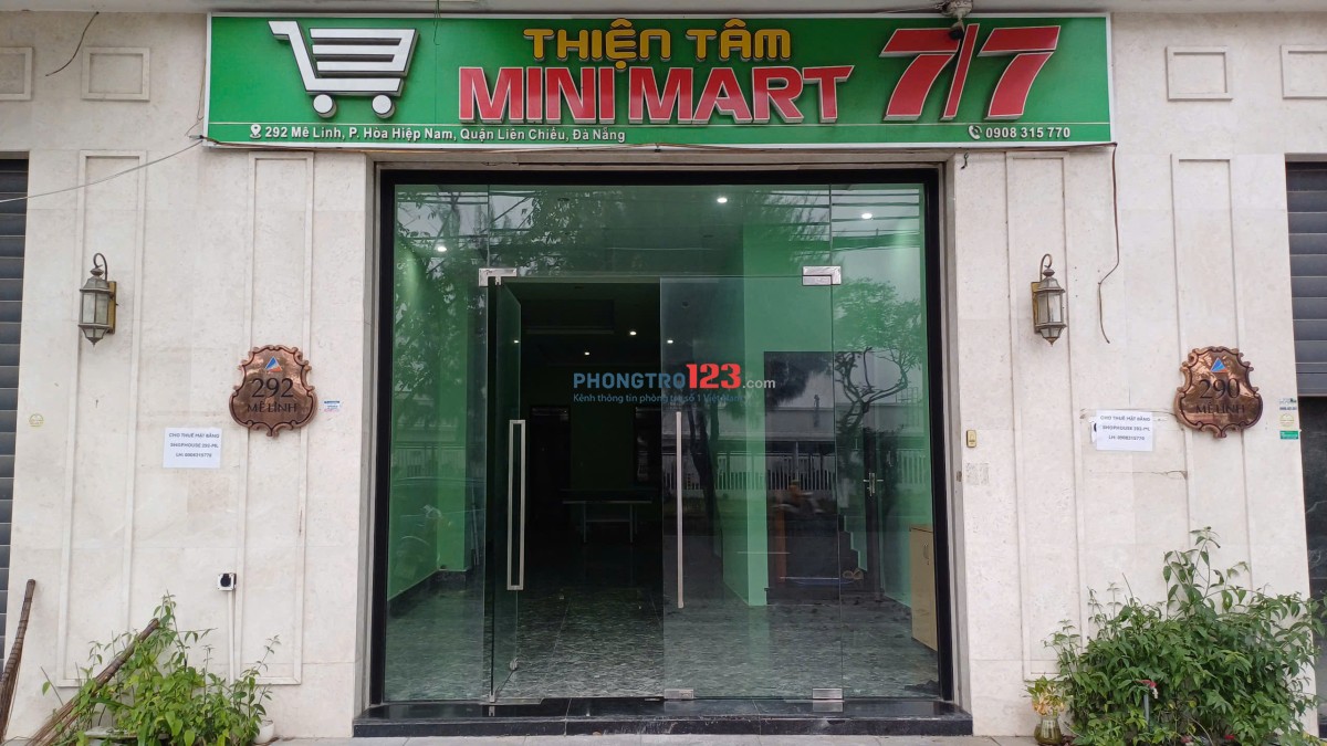 Chính chủ cho thuê shophouse hoàn thiện nội thất, kinh doanh ngay tại Mê Linh, Liên Chiểu, Đà Nẵng