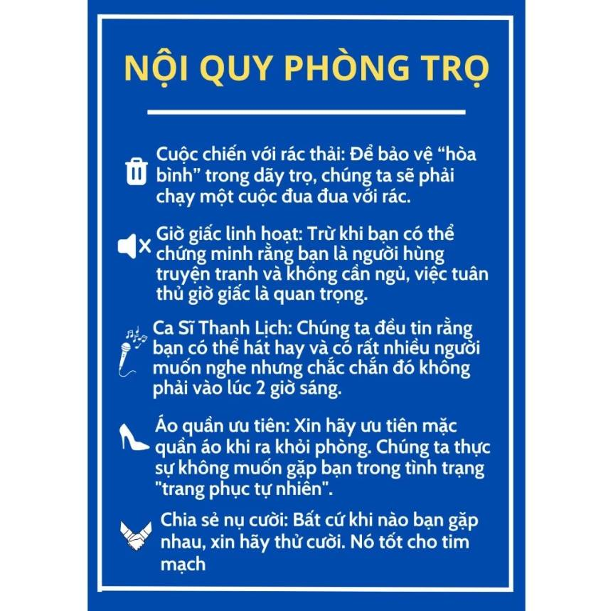 Nội quy phòng trọ