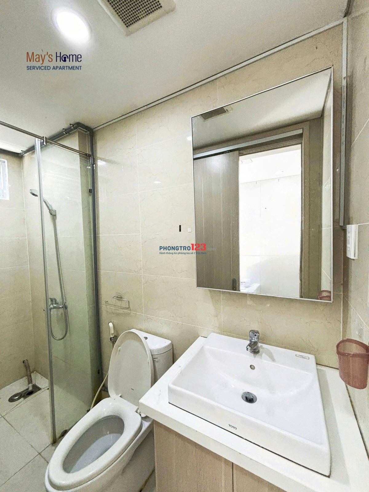 TRỐNG SẴN CĂN HỘ 1PN TÁCH BẾP BAN CÔNG THOÁNG MÁT Q1
