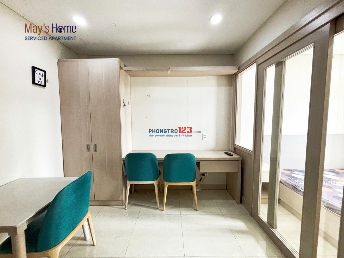 TRỐNG SẴN CĂN HỘ 1PN TÁCH BẾP BAN CÔNG THOÁNG MÁT Q1