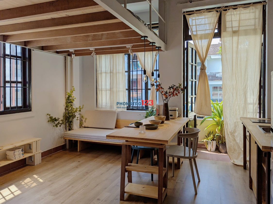 PHÒNG DUPLEX STYLE VINTAGE FULL NỘI THẤT NGAY SÂN BAY TÂN SƠN NHẤT
