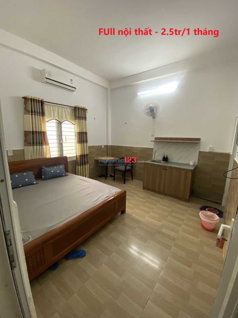 Cho thuê căn hộ full nội thất- giá mềm 2.5tr/1 tháng - 159 Nguyễn Chánh - Hòa Khánh Bắc