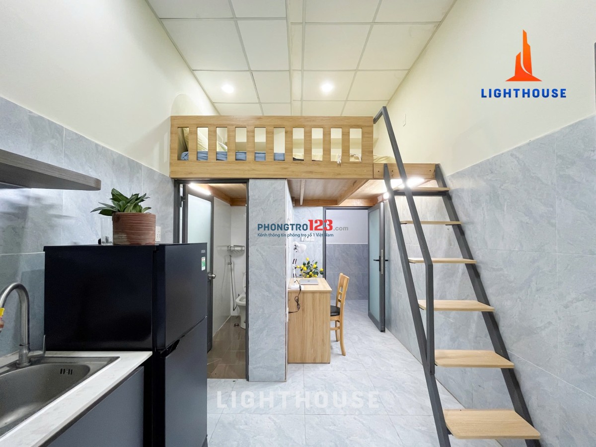 CĂN HỘ CÓ GÁC FULL NỘI THẤT NGAY DƯƠNG QUÃNG HÀM. TẶNG VOUCHER 3TR/HĐ