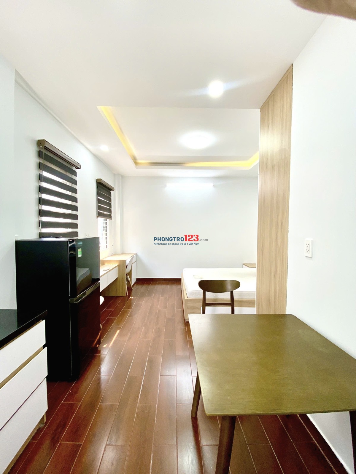 Phòng full nội thất rộng thoáng ngay Bà Lê Chân - Hai Bà Trưng - Trần Quang Khải chợ Tân Định Quận 1