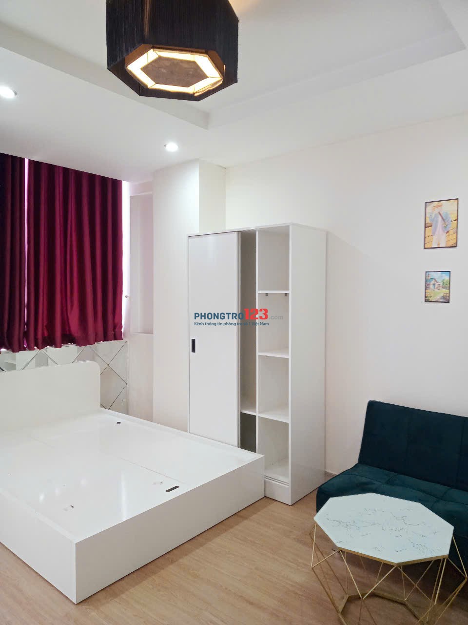 Phòng cho thuê full nội thất ban công Hoa Lan P2 Phú Nhuận - bao gồm phí dịch vụ