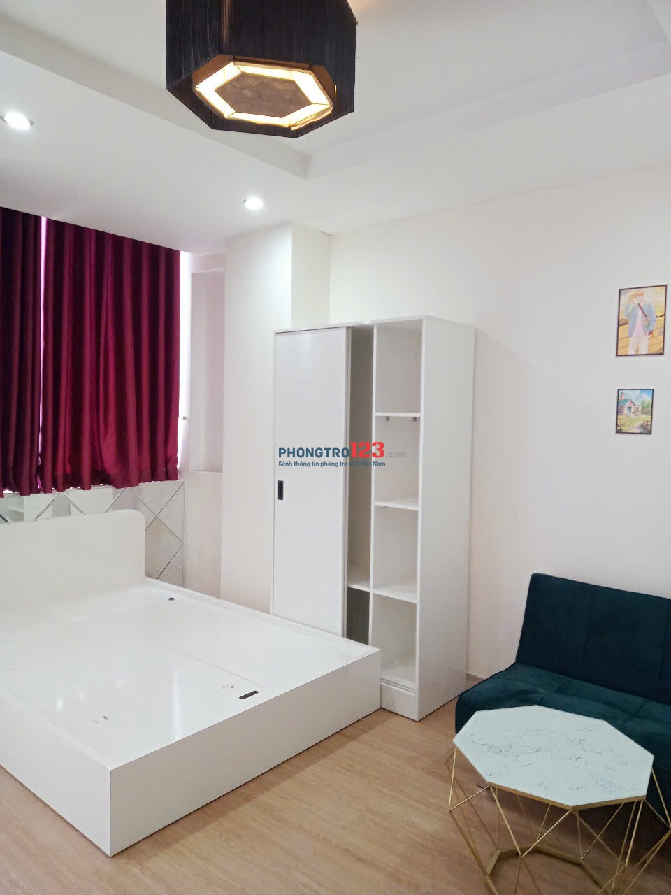 Phòng cho thuê full nội thất ban công Hoa Lan P2 Phú Nhuận - bao gồm phí dịch vụ