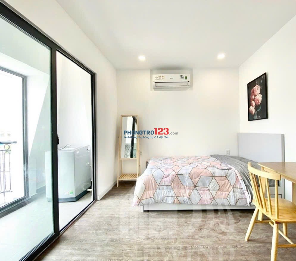 STUDIO BAN CÔNG, TÁCH BẾP 35m2 gần KCX, Ecogreen, Khu Nam Long, Lý Phục Man