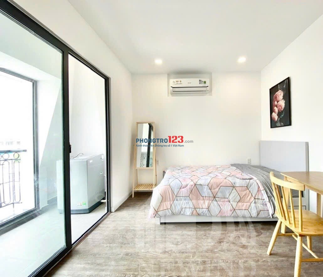 STUDIO BAN CÔNG, TÁCH BẾP 35m2 gần KCX, Ecogreen, Khu Nam Long, Lý Phục Man