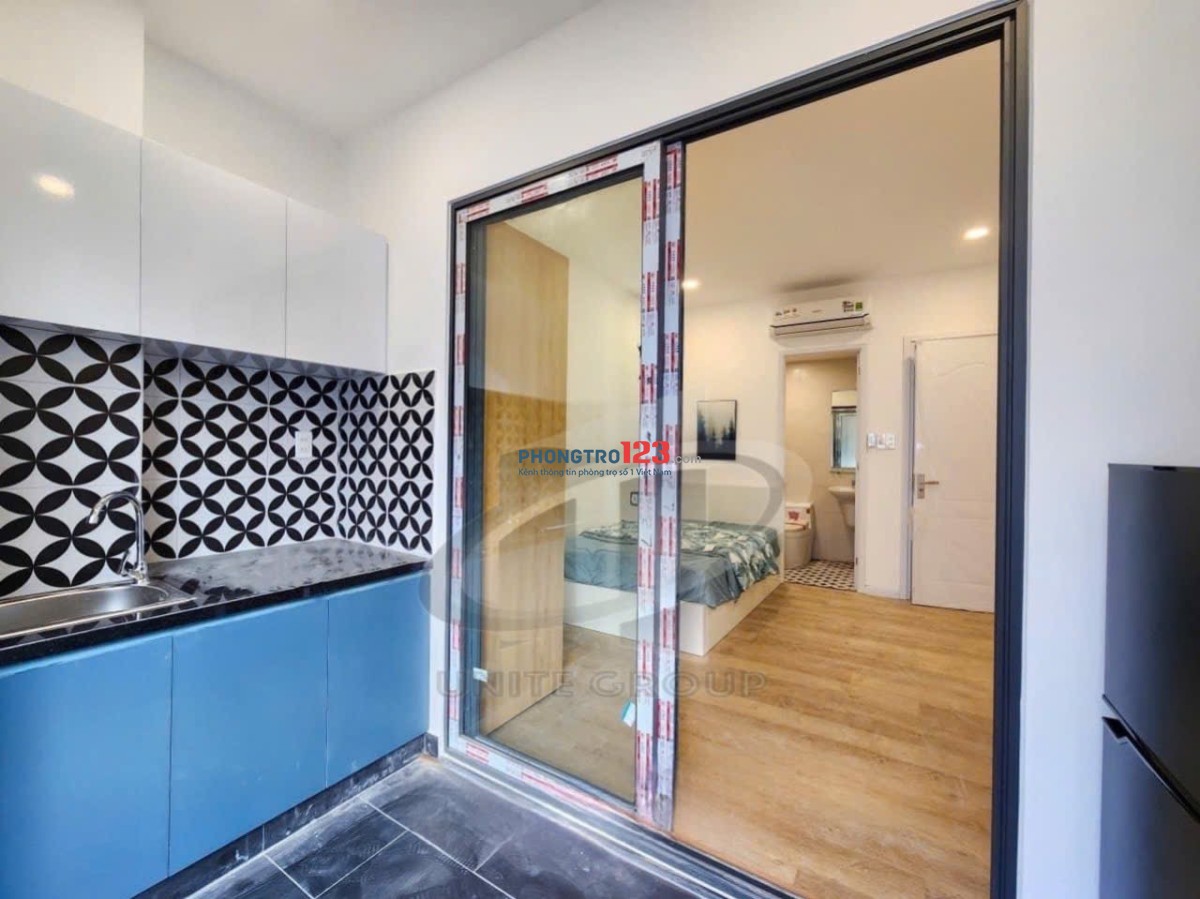 STUDIO BAN CÔNG, TÁCH BẾP 35m2 gần KCX, Ecogreen, Khu Nam Long, Lý Phục Man