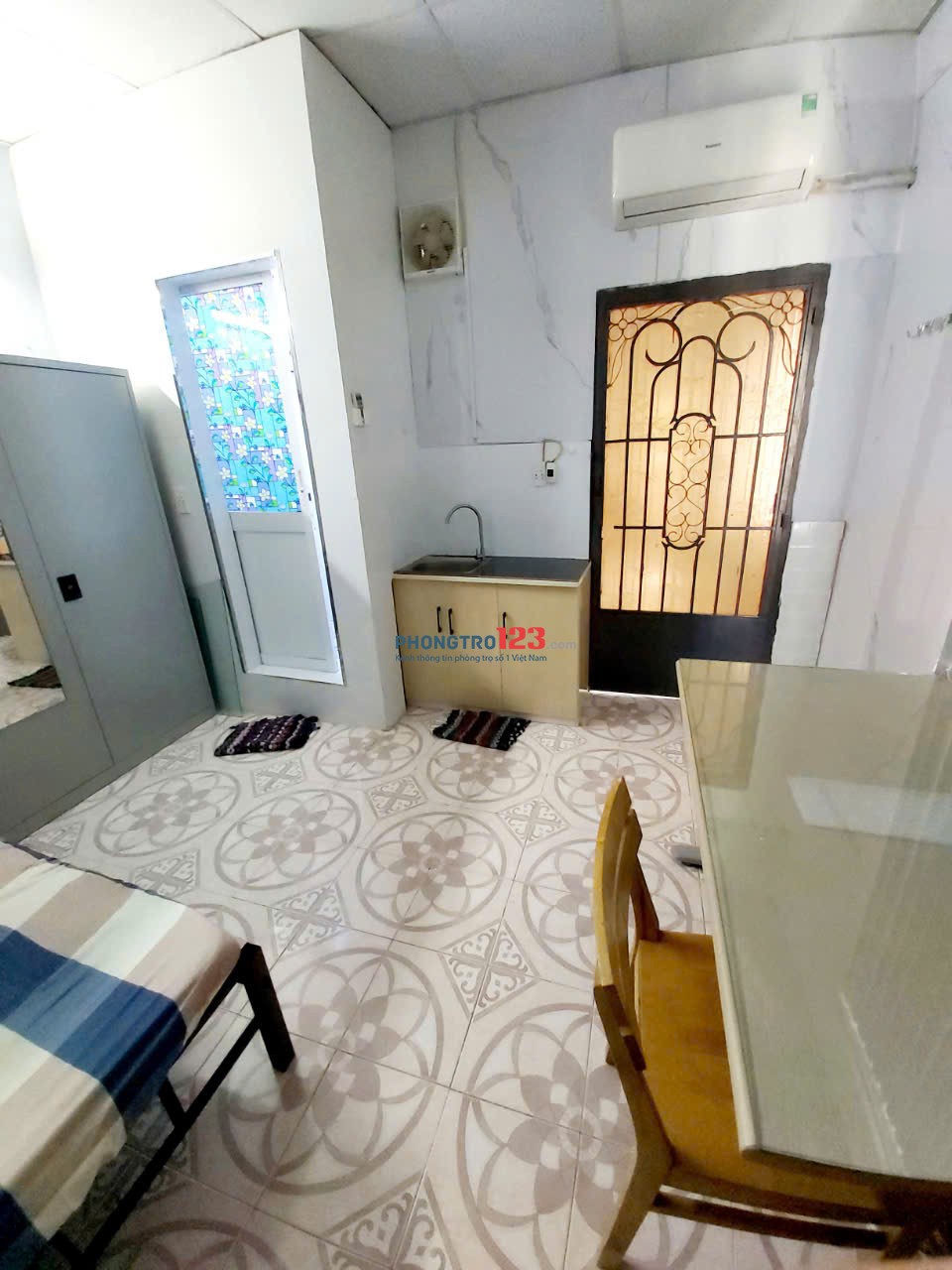 Phòng trọ sinh viên 75-12 Nguyễn Văn Cừ Quận 5 có máy lanh, PHÒNG 2 -STUDIO MINI