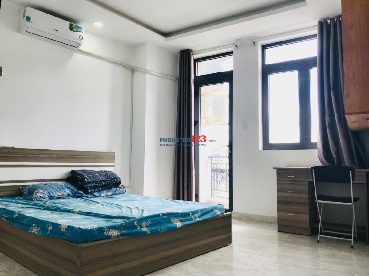 Cho thuê phòng bancong-Full nội thất-ngay Chu Văn An,Bình Thạnh gần HVCB, ĐH Văn Lang