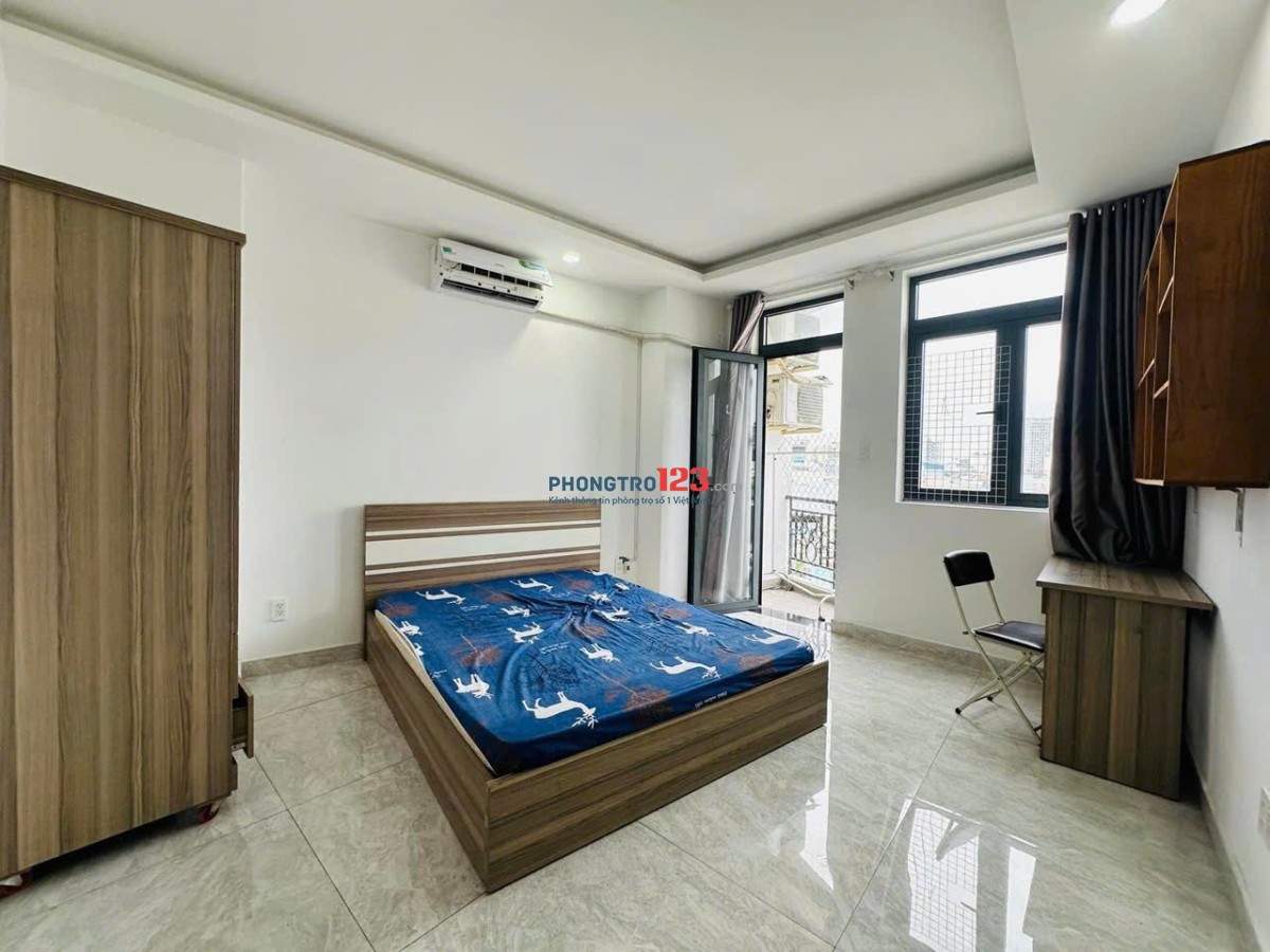 Cho thuê phòng bancong-Full nội thất-ngay Chu Văn An,Bình Thạnh gần HVCB, ĐH Văn Lang
