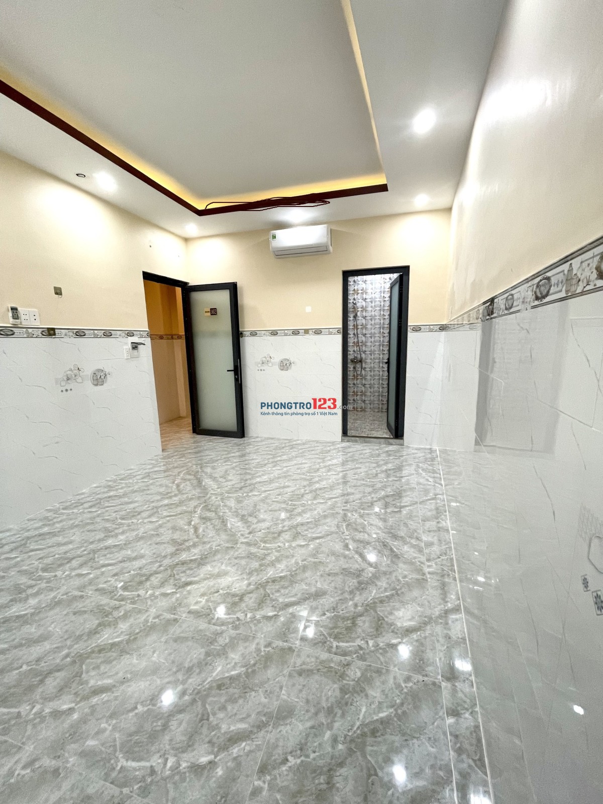 Phòng Trọ gần AEON Bình Tân đường SINCO, DT 25m2 Có Thang Máy, Máy lạnh, Khóa cửa Vân tay, xe Free