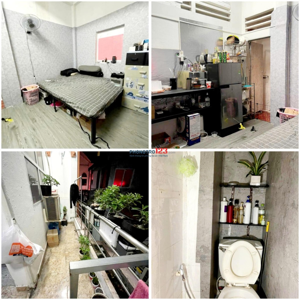 Cho Thuê Phòng Q3.rộng rãi thoải mái.nội thất cơ bản.cửa sổ ban công.tolet riêng.3tr2