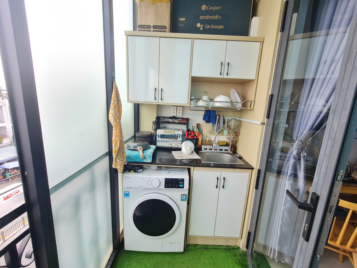Cho thuê căn hộ Bancol 30m2 tại Nguyễn Xí, p 26, Bình Thạnh, 7,1 triệu