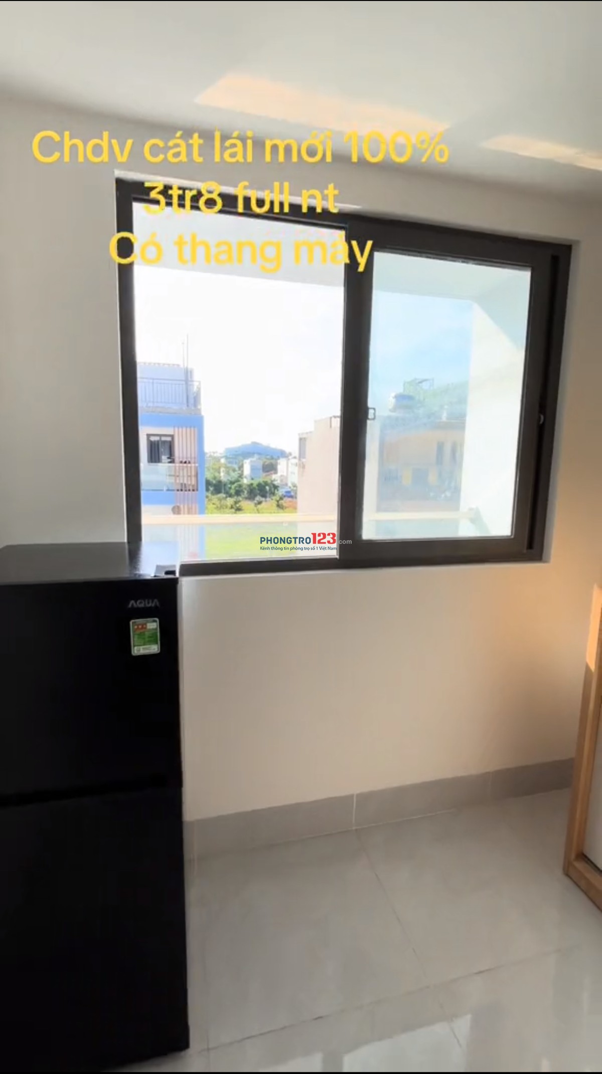 Cho thuê căn hộ dịch vụ mới ở Cát Lái, gần Citisoho, chỉ 3tr8