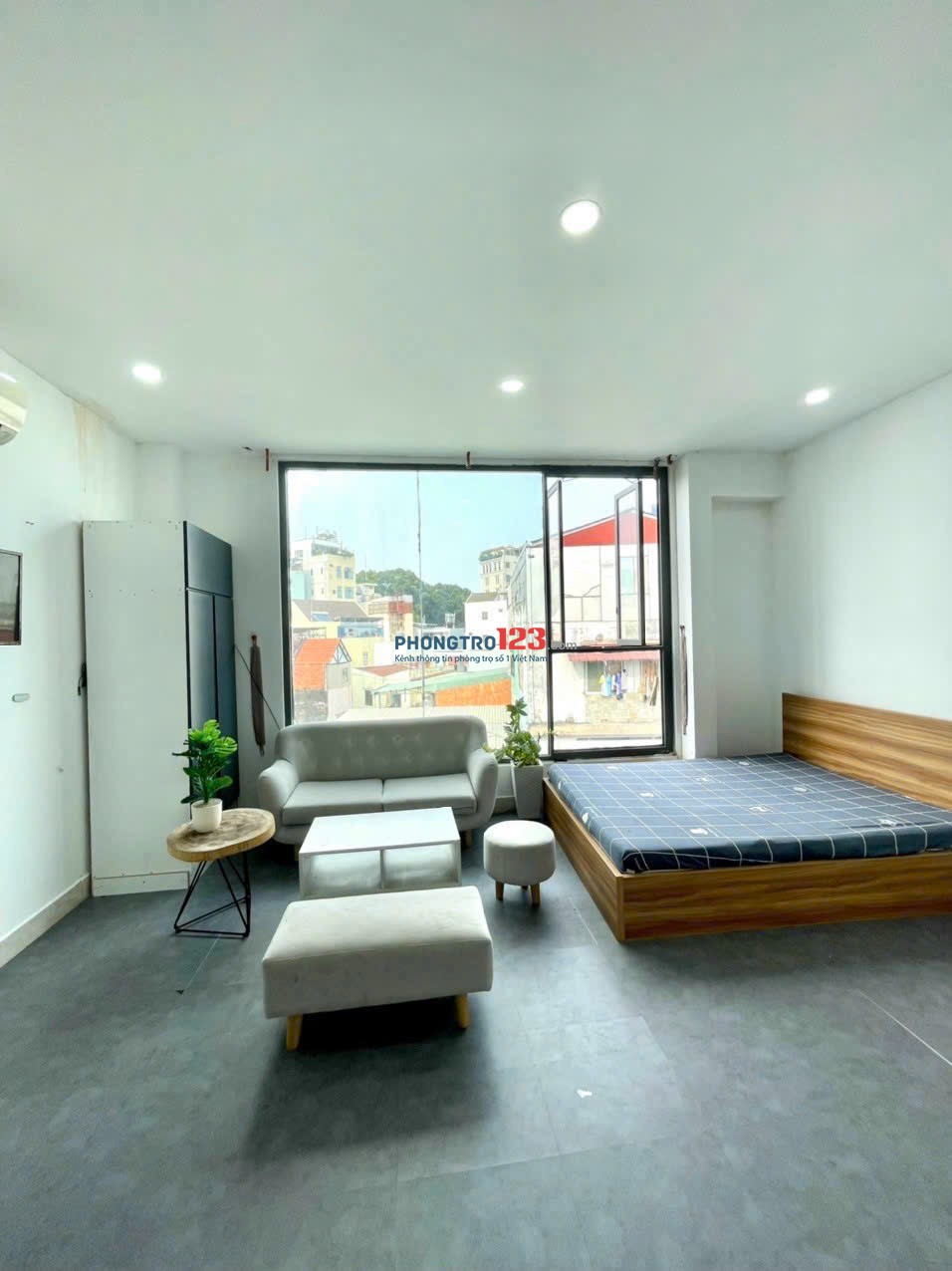 STUDIO CỬA SỔ TRỜI 50M2 FULL NỘI THẤT GẦN CẦU VƯỢT LĂNG CHA CẢ - QUẬN TÂN BÌNH