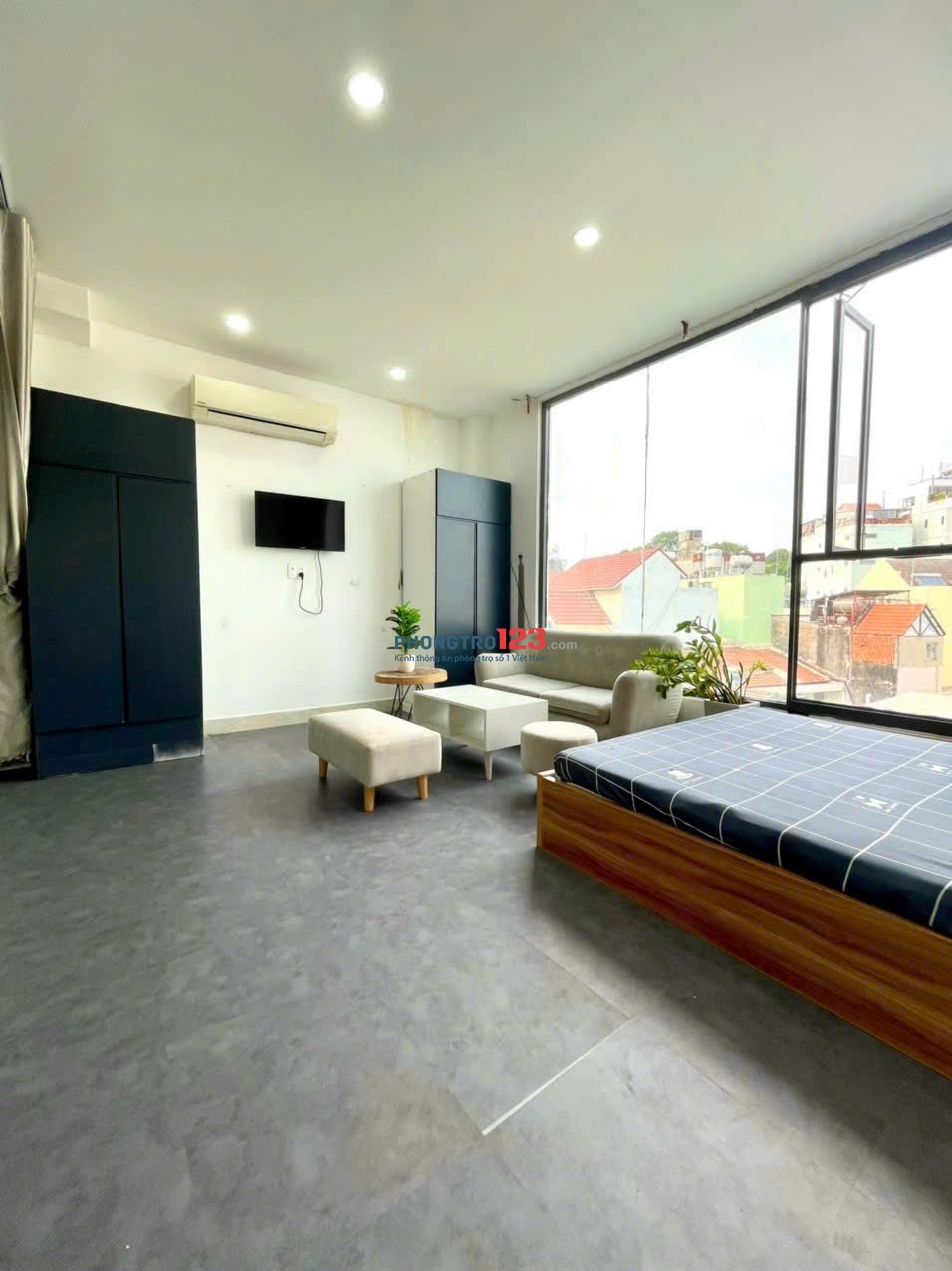 STUDIO CỬA SỔ TRỜI 50M2 FULL NỘI THẤT GẦN CẦU VƯỢT LĂNG CHA CẢ - QUẬN TÂN BÌNH