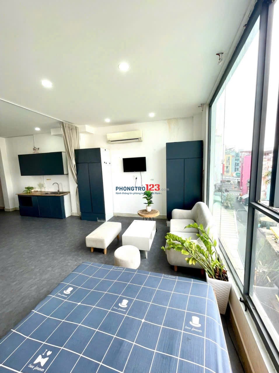 STUDIO CỬA SỔ TRỜI 50M2 FULL NỘI THẤT GẦN CẦU VƯỢT LĂNG CHA CẢ - QUẬN TÂN BÌNH