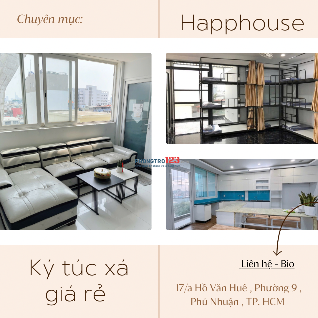 Ký Túc Xá - Phú Nhuận - Giá Rẻ - Bao Trọn Gói Chi Phí
