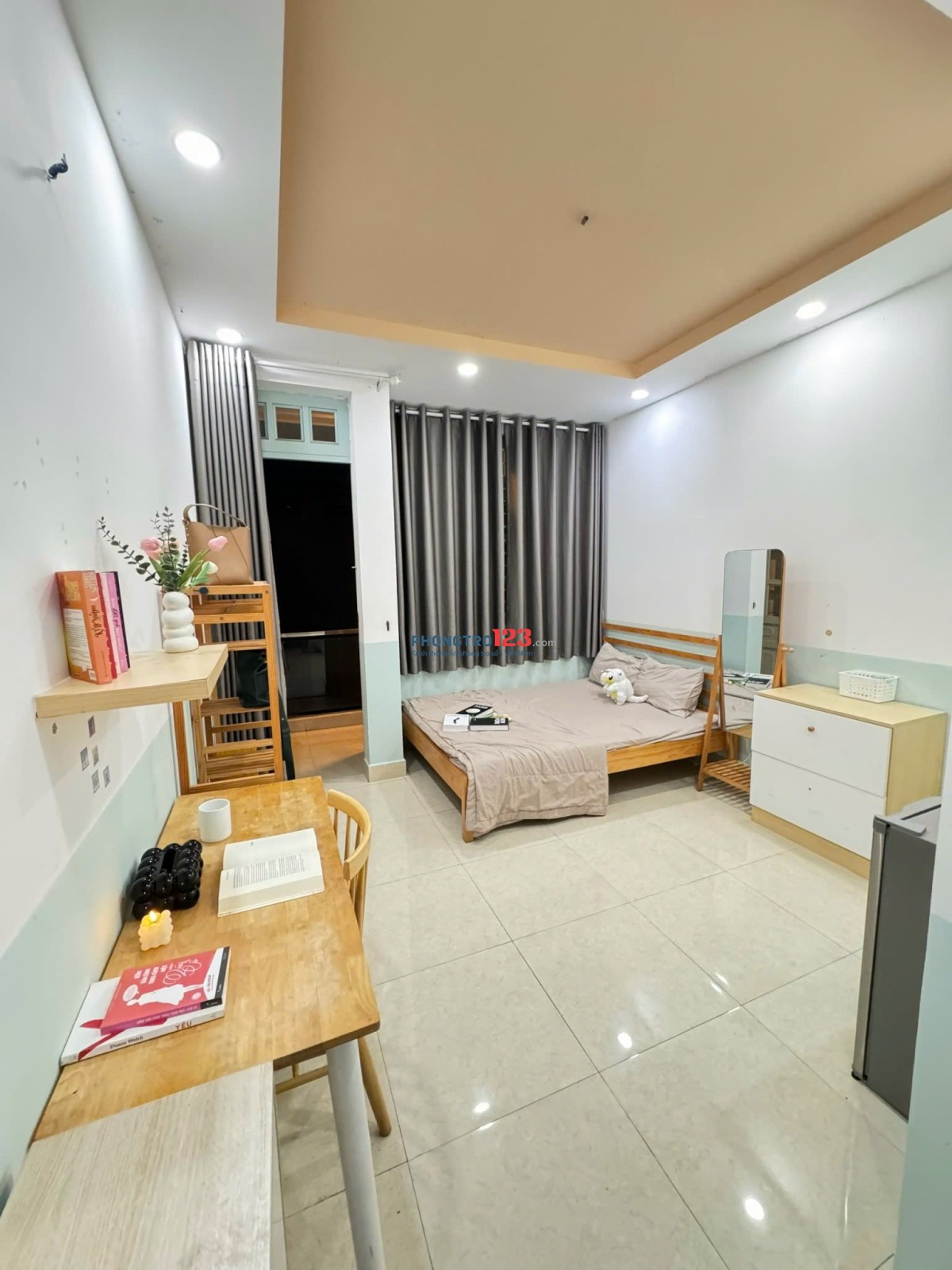 CHo Thuê Phòng Bancony Gần Cầu Thủ Thiêm_Chung cư Ngô Tất Tố P22