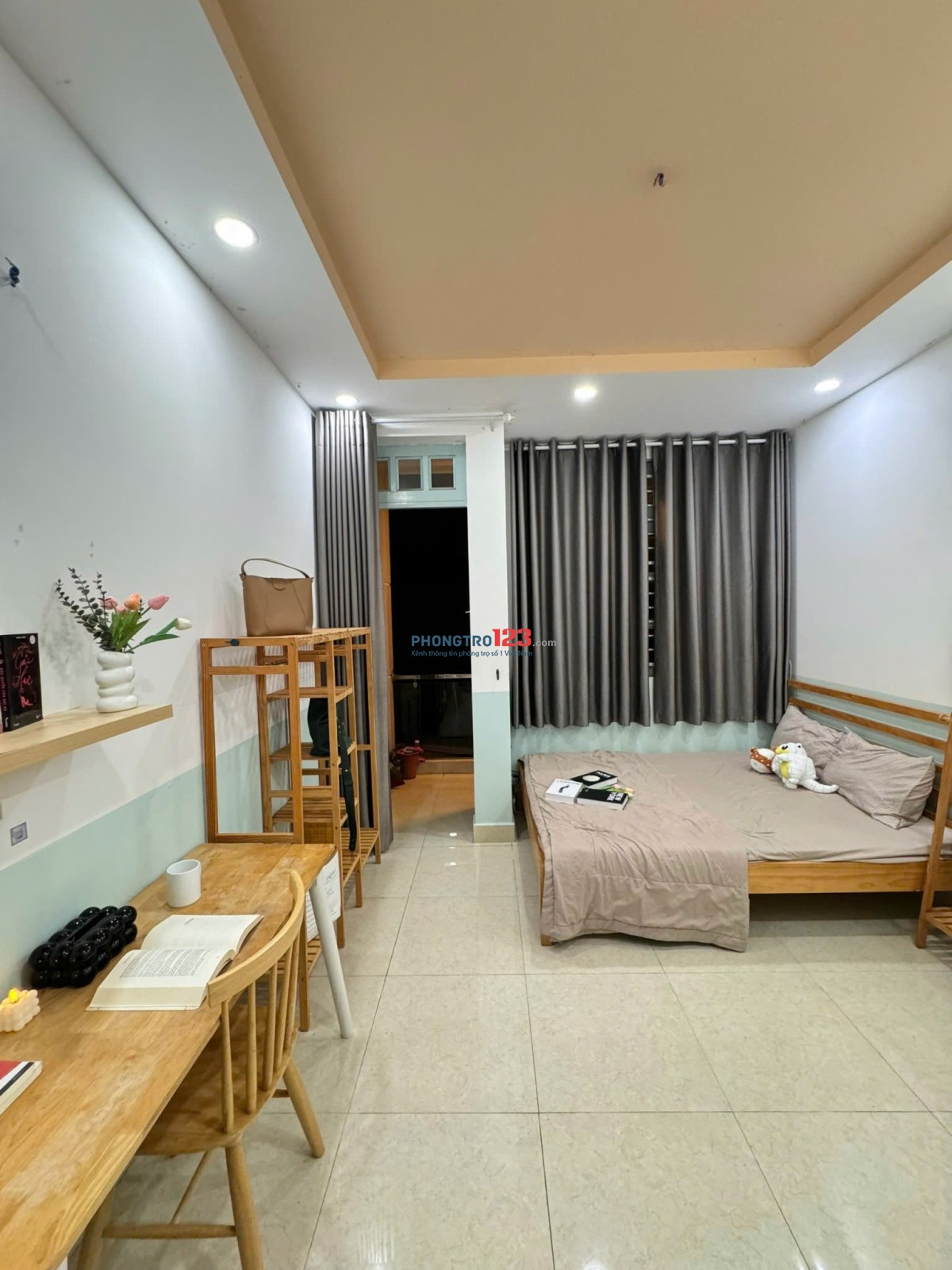 CHo Thuê Phòng Bancony Gần Cầu Thủ Thiêm_Chung cư Ngô Tất Tố P22