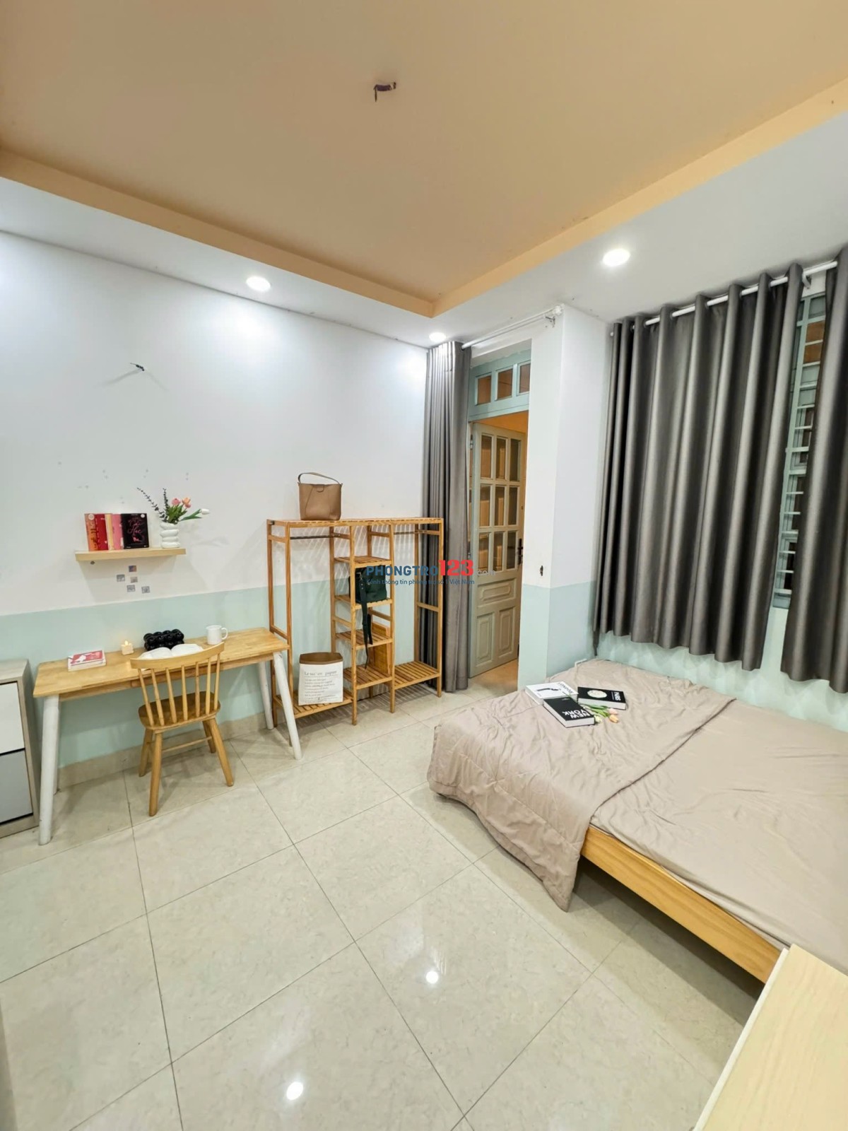 CHo Thuê Phòng Bancony Gần Cầu Thủ Thiêm_Chung cư Ngô Tất Tố P22