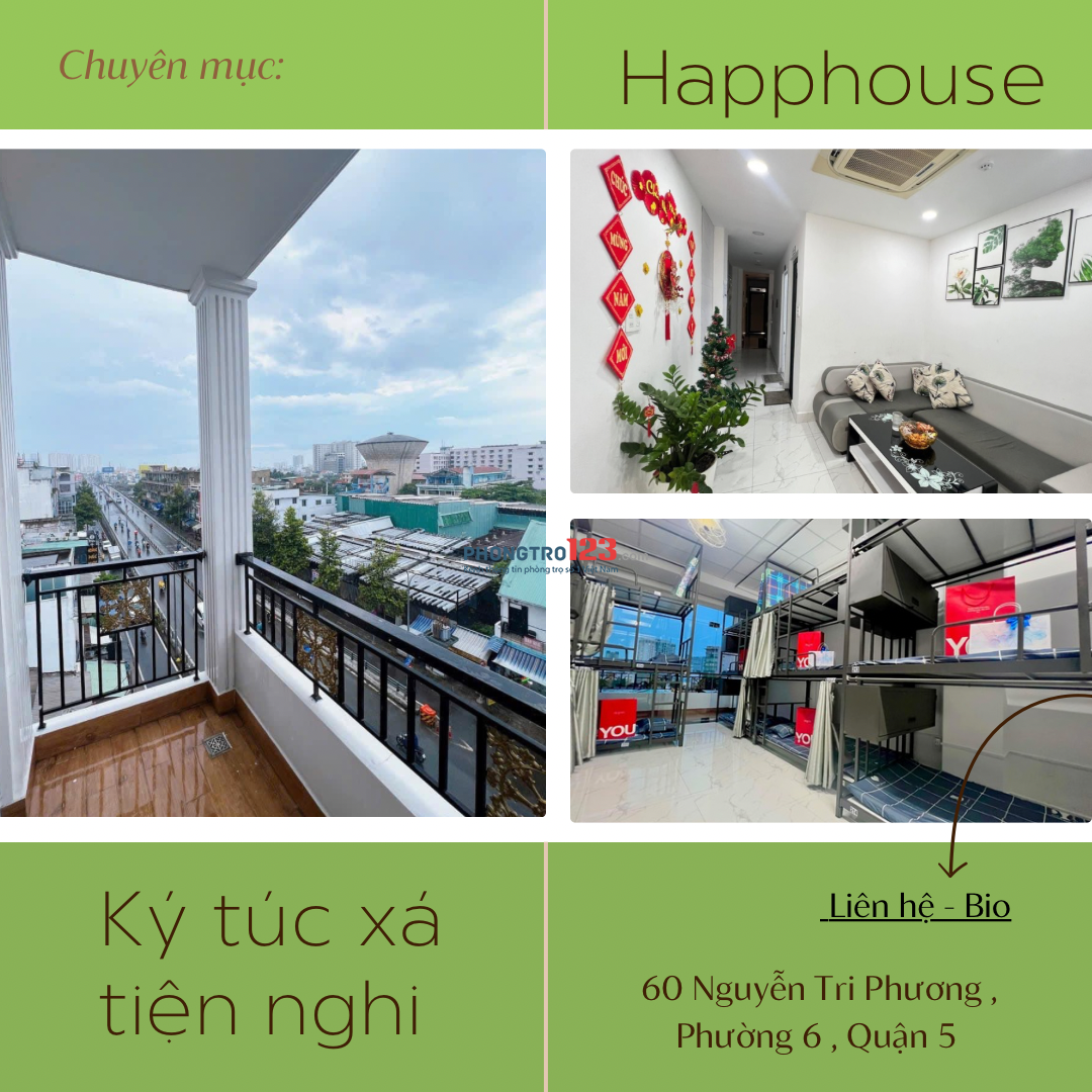 Ký Túc Xá - Quận 5 - Giá Rẻ - Đầy Đủ Tiện Nghi