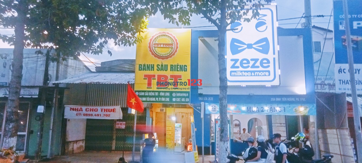 Cho thuê nhà mặt tiền mặt bằng kinh doanh kv tt ngã 4 QL1A. Liên hệ 0898491702. Thành phố Vĩnh Long