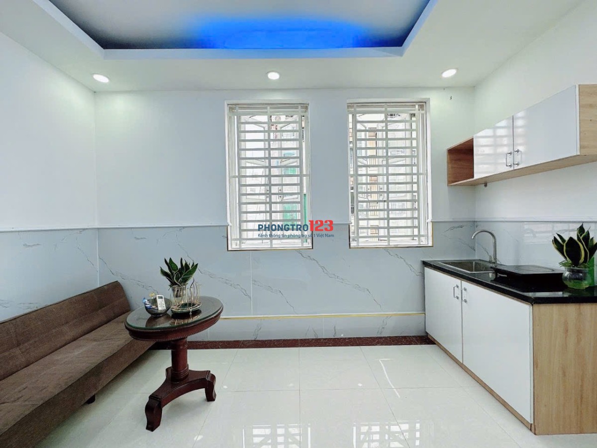 Phòng trọ full nội thất cửa sổ thang máy gần Nguyễn Cửu Vân,Đại học hutech,Hồng Bàng, UEF giap Q1 Q3