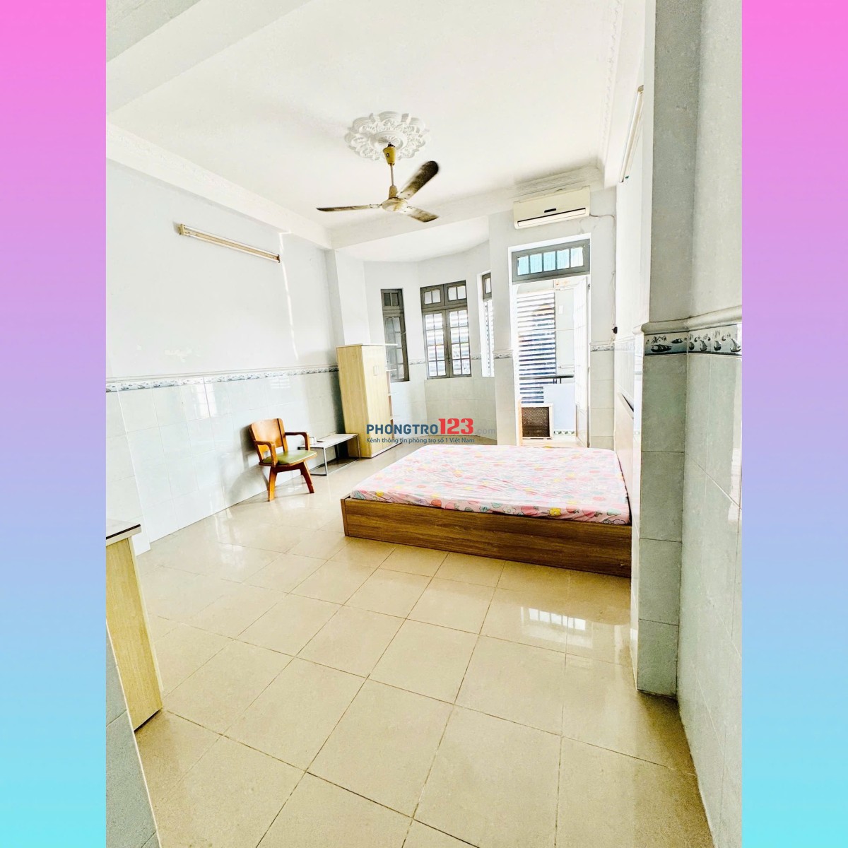 Chính chủ cho thuê căn hộ dịch vụ ban công full nội thất đường Trường Chinh