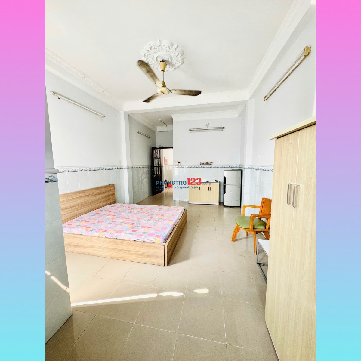 Chính chủ cho thuê căn hộ dịch vụ ban công full nội thất đường Trường Chinh