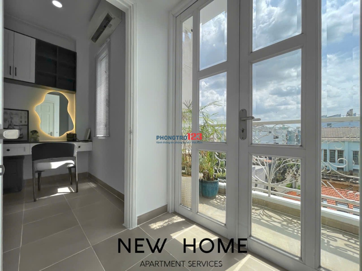 Luxury Apartment - Căn hộ 1PN - 55m2, Thang Máy Cho nuôi pet Ban công rộng gần Chợ Bà Chiểu Cầu Bông