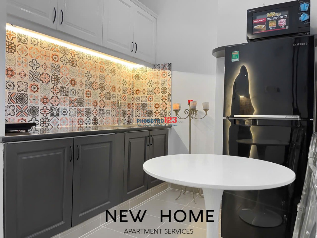 Luxury Apartment - Căn hộ 1PN - 55m2, Thang Máy Cho nuôi pet Ban công rộng gần Chợ Bà Chiểu Cầu Bông