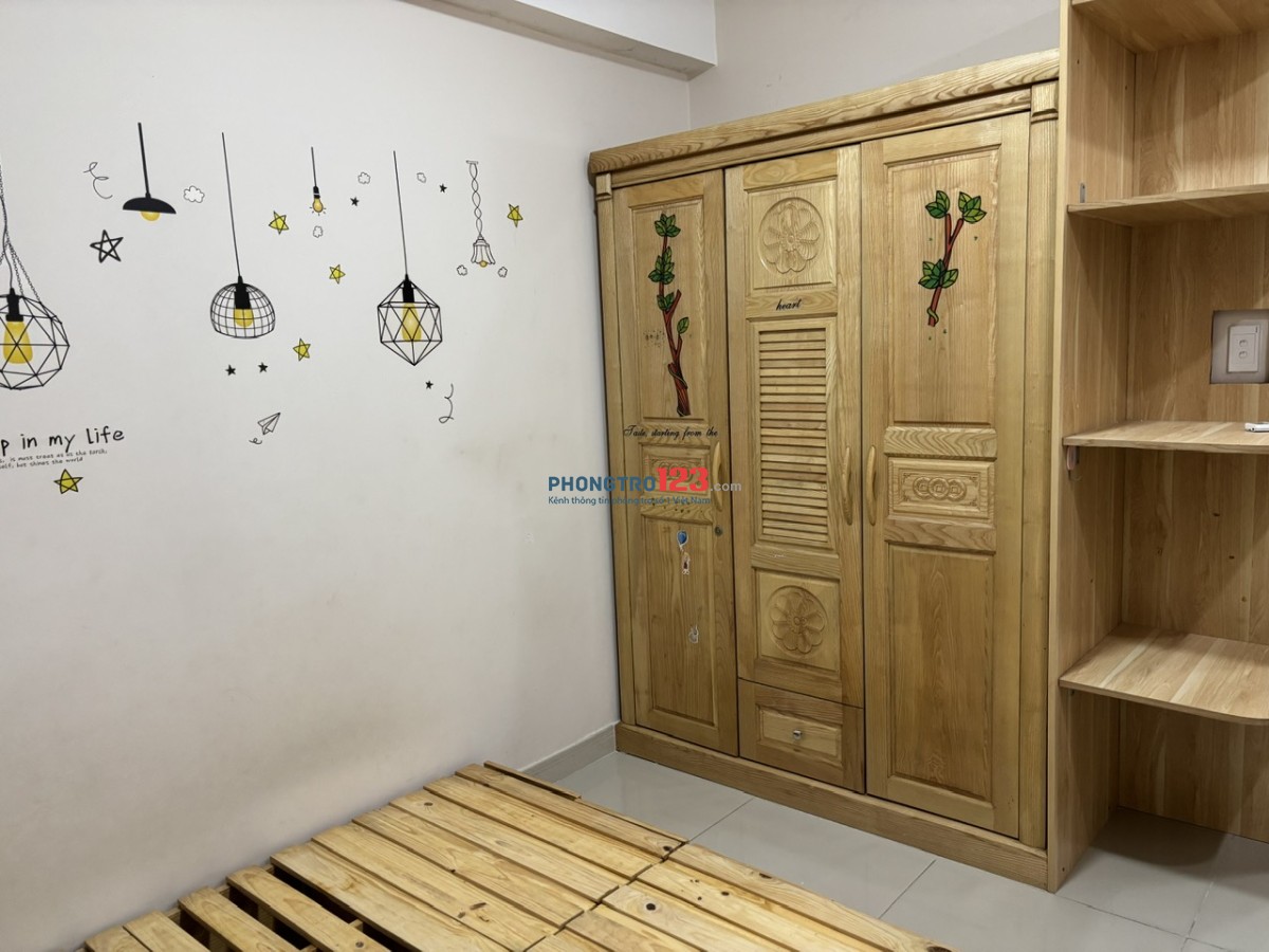 Căn hộ 2 phòng ngủ, 1 WC sạch sẽ, ấm cúng, giá hợp lý