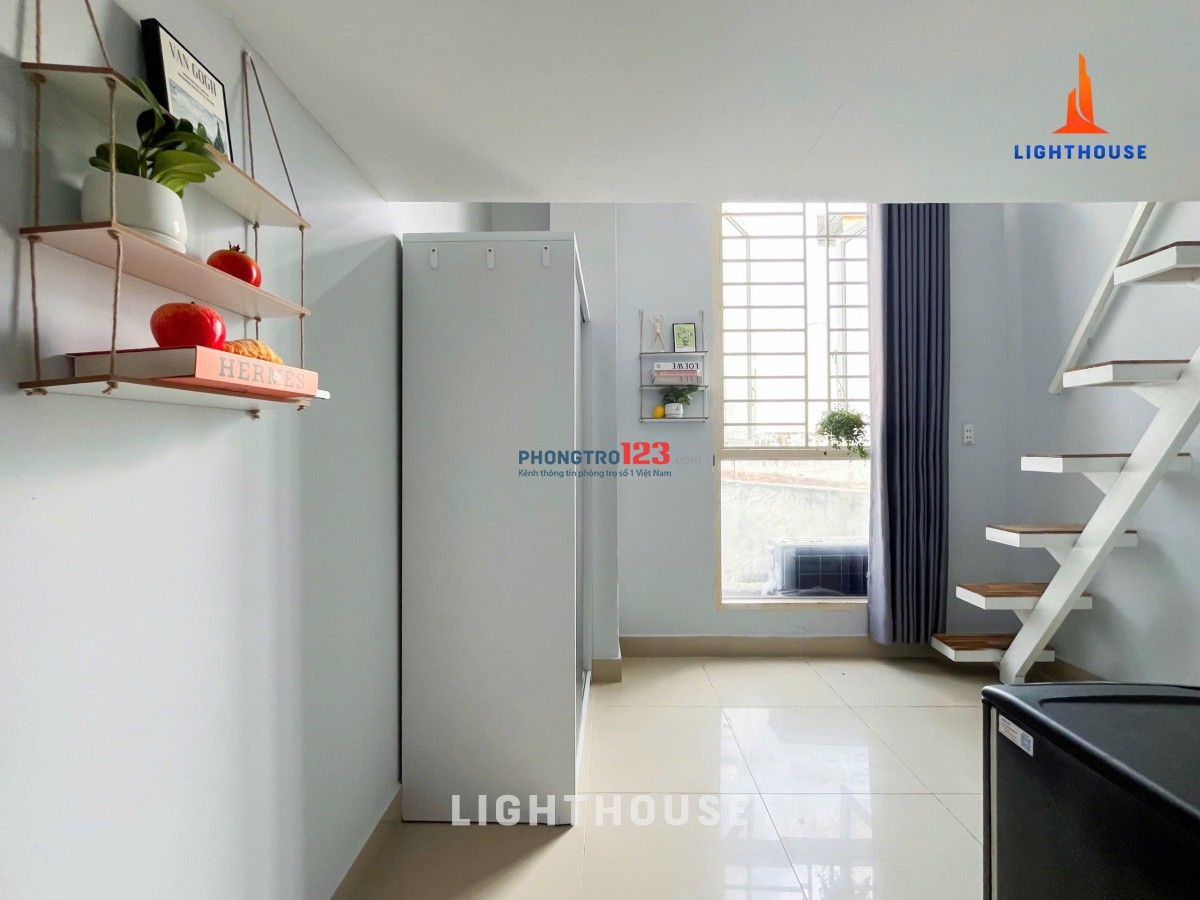 Phòng Cho Thuê Bình Thạnh Có Gác_Nhà Thang Máy_Hầm xe_Bảo Vệ_Full Nội Thất
