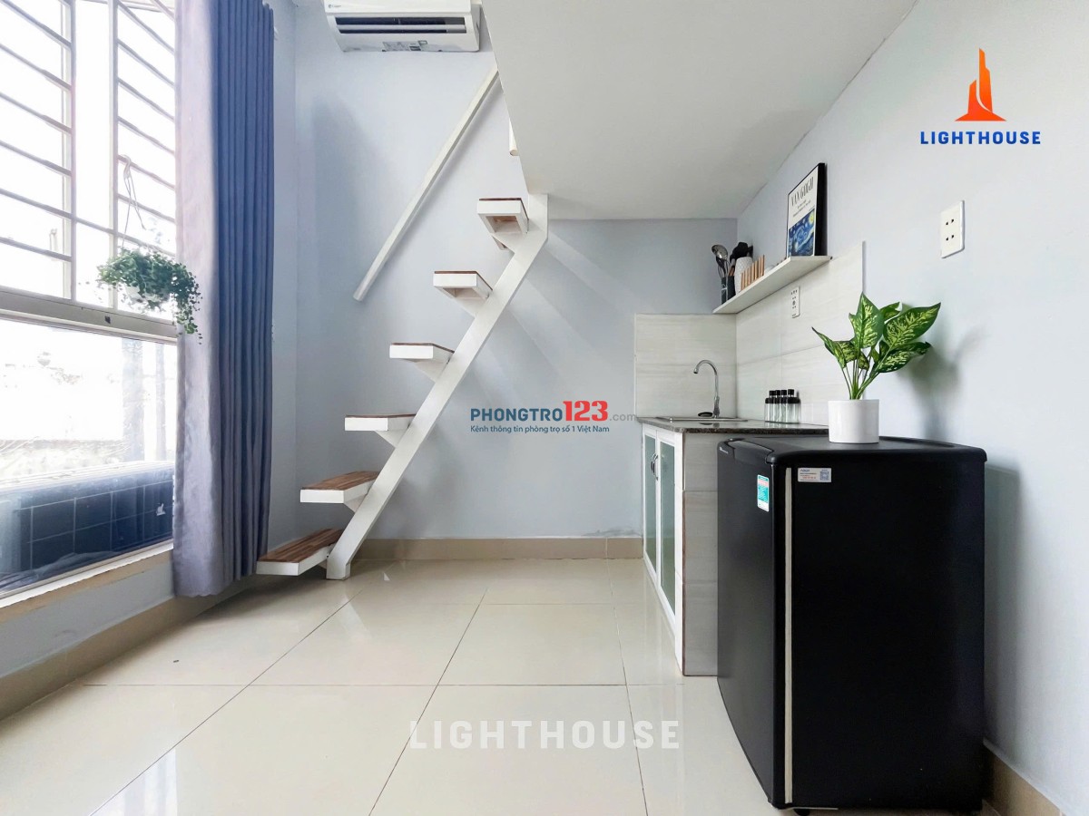 Phòng Cho Thuê Bình Thạnh Có Gác_Nhà Thang Máy_Hầm xe_Bảo Vệ_Full Nội Thất