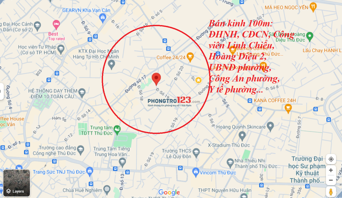 Trọ 15m2 tại Linh Chiểu sát ĐH Ngân Hàng
