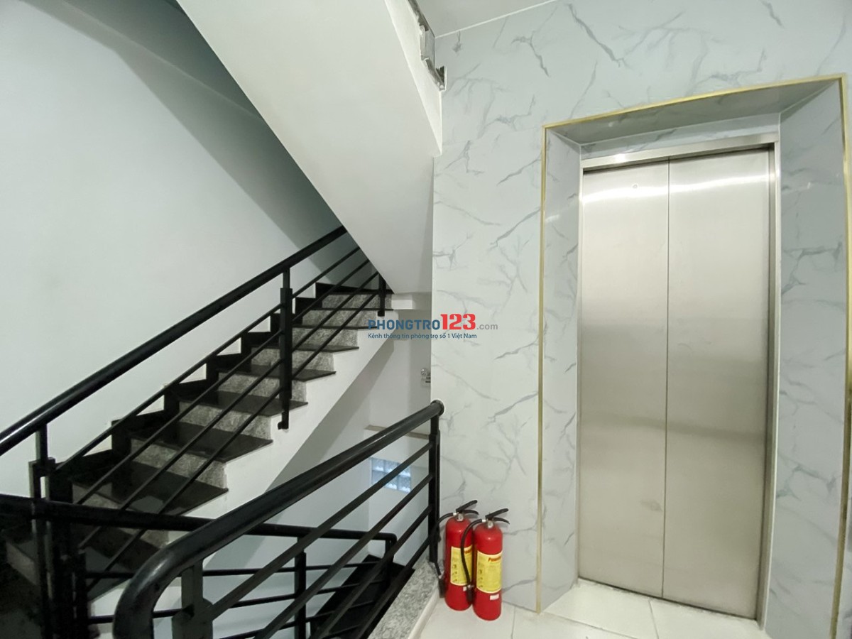 Phòng 20m2-4,8tr ,gác lửng,cửa sổ,tự do 24/24 full tiện nghi, kệ bếp, thang máy,ngay Nơ Trang Long